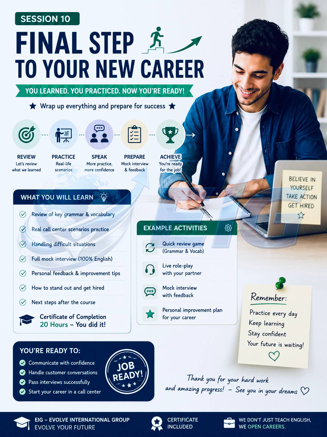Final Step to Your New Career
