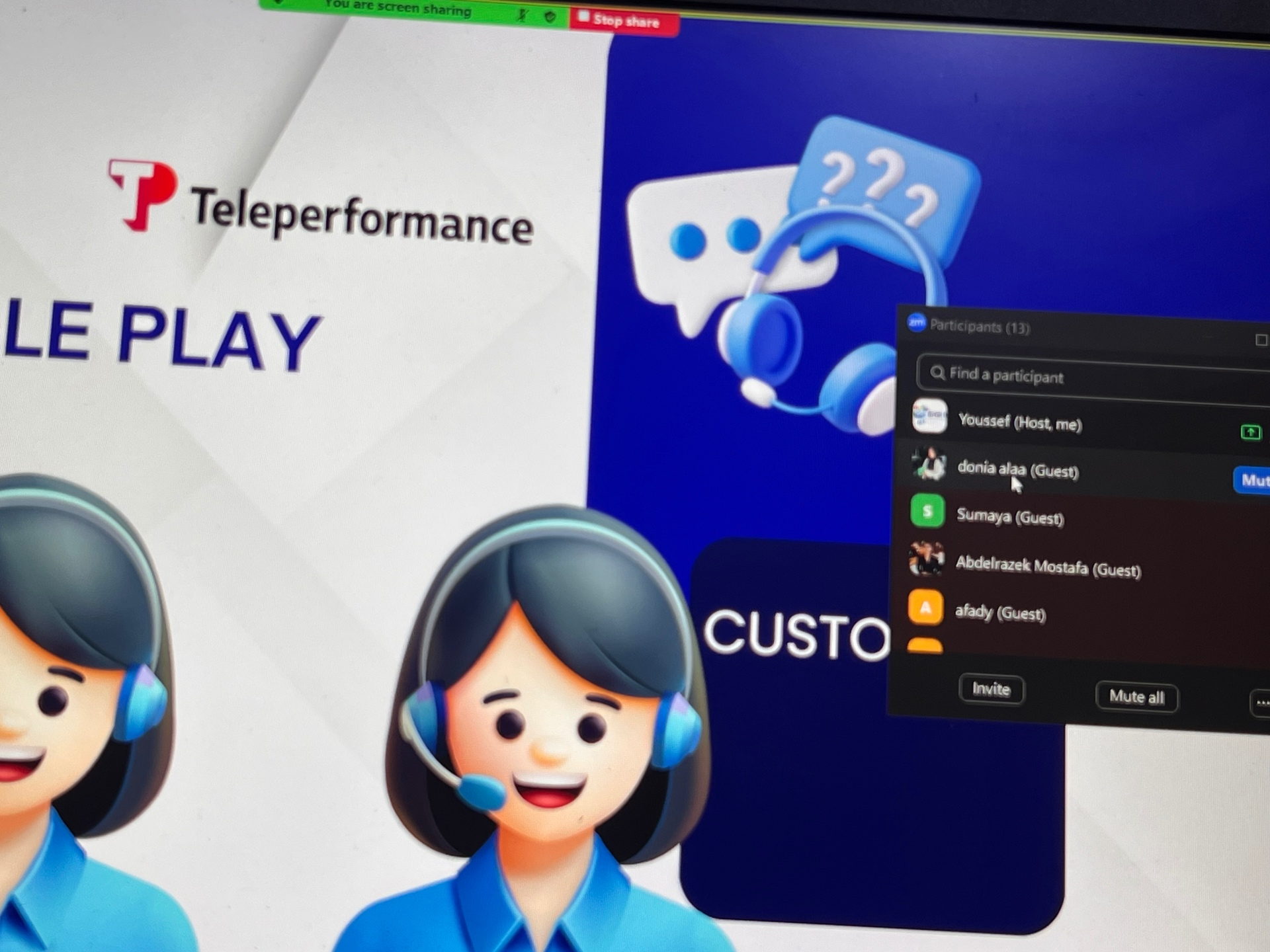 EIG live session — Teleperformance role play EIG live session — Teleperformance role play