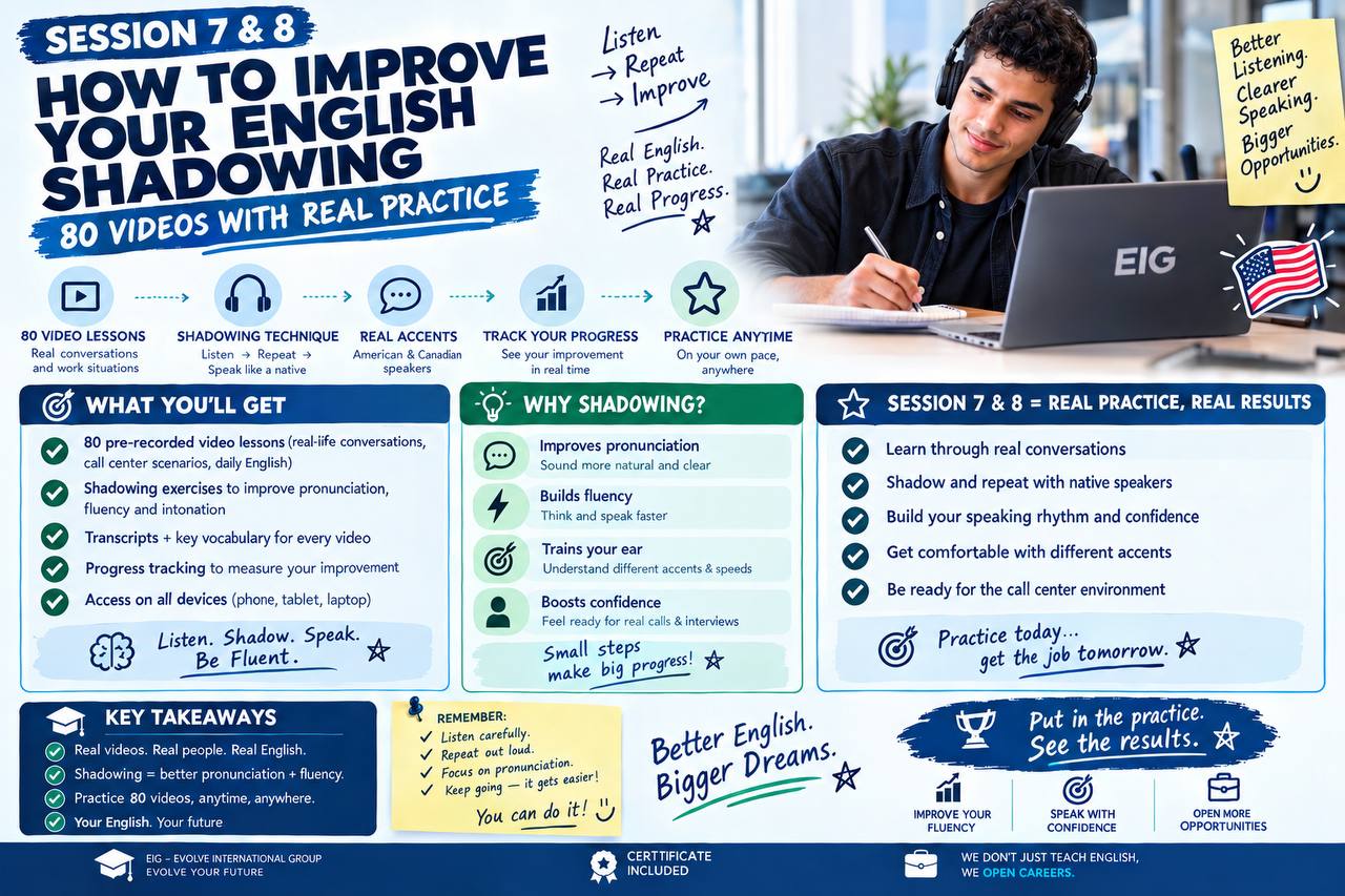 Sessions 7 & 8: English Upgrade Through Shadowing
